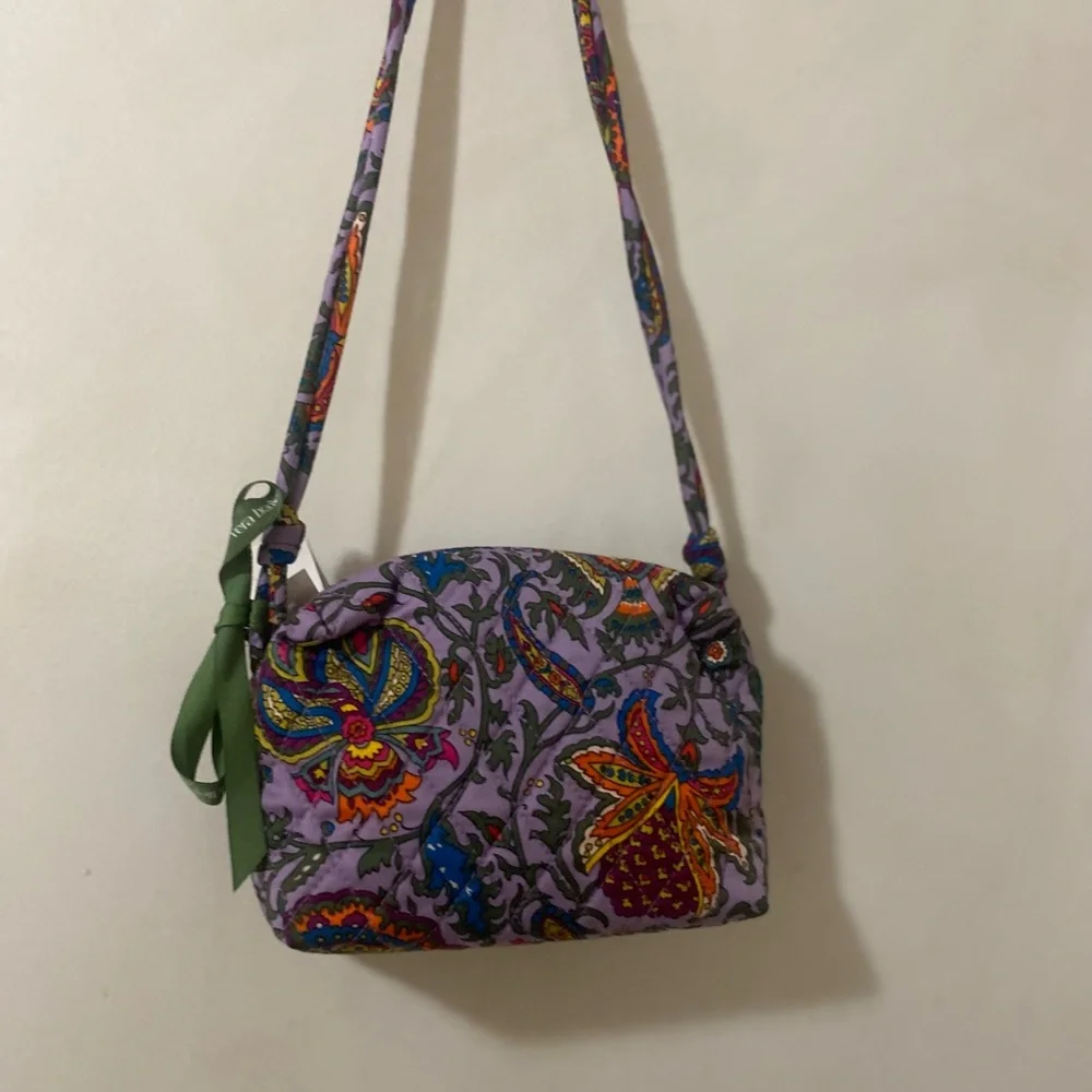 Vera Bradley Blake Crossbody Bag Minimalist Marrakesh Purple - Picture 2 of 12